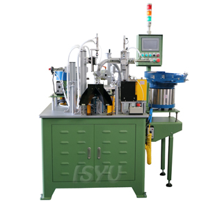 Auto Rotary Type Valve Steam Seal Trimming & Spring Loading Machine (6-Stations Type) 